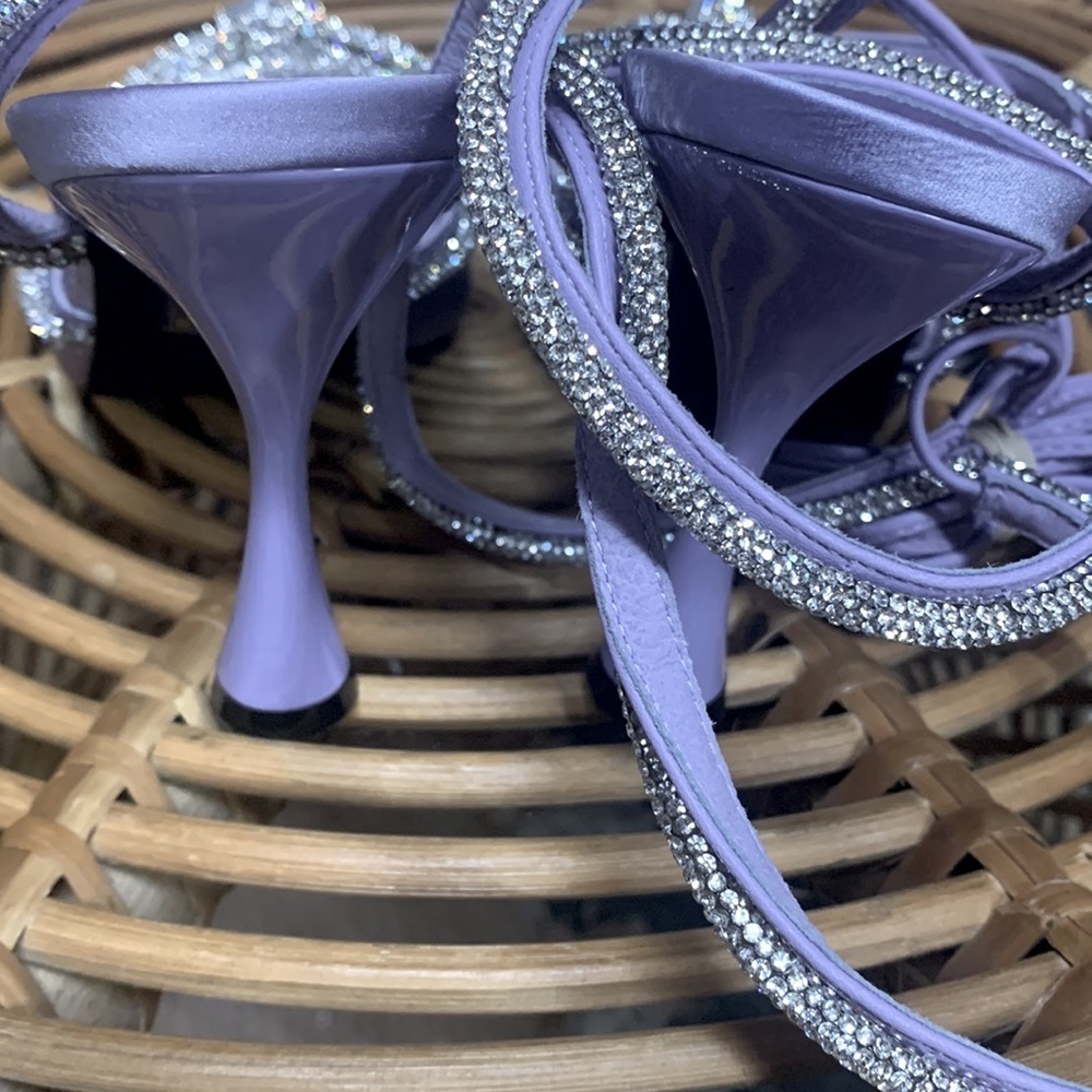 Jeffrey Campbell Juliet  lilac lace up heels size 8.5 new without box - Picture 6 of 10